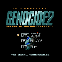Genocide 2 - Master of the Dark Communion (X68000) (gamerip